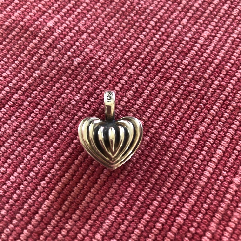 Lagos sterling silver heart pendant
